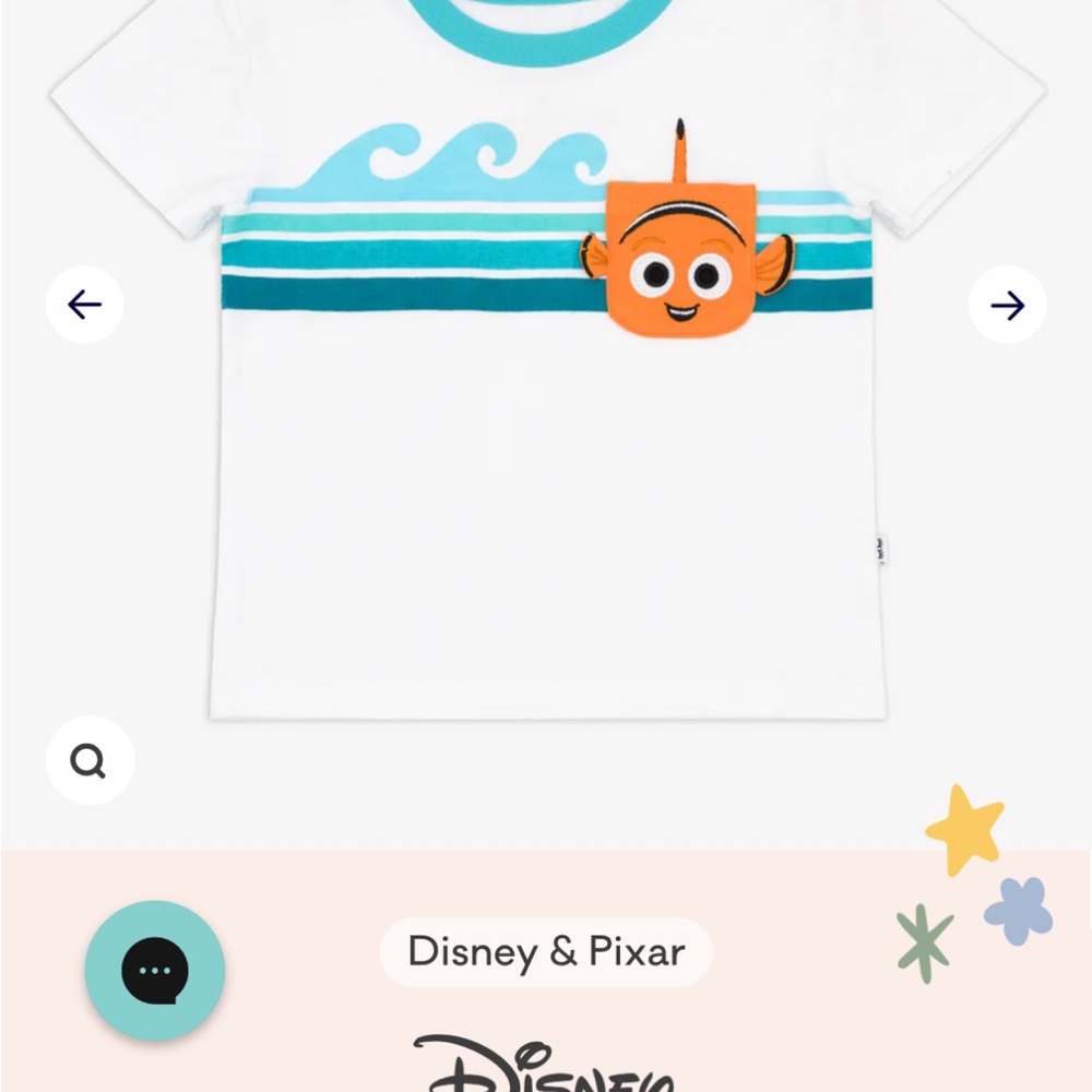 Little sleepies White and Blue Nemo T-Shirt nwt
